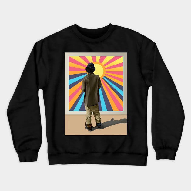 The Horizon_Variant Crewneck Sweatshirt by UBiv Art Gallery